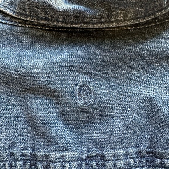 Vintage star bedazzled chambray top size L - Picture 8 of 8